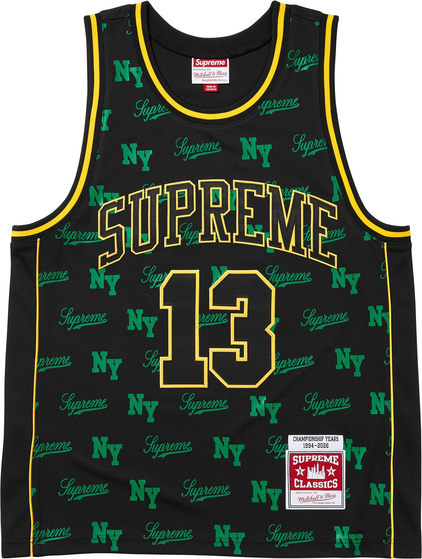 Supreme®/Mitchell & Ness® Monogram Basketball Jersey view 8